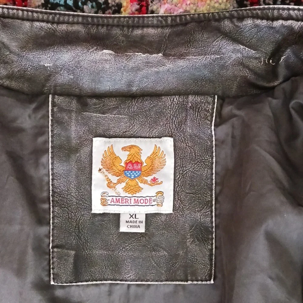 Ameri Mode Vegan Moto Jacket size XL - Picture 6 of 14